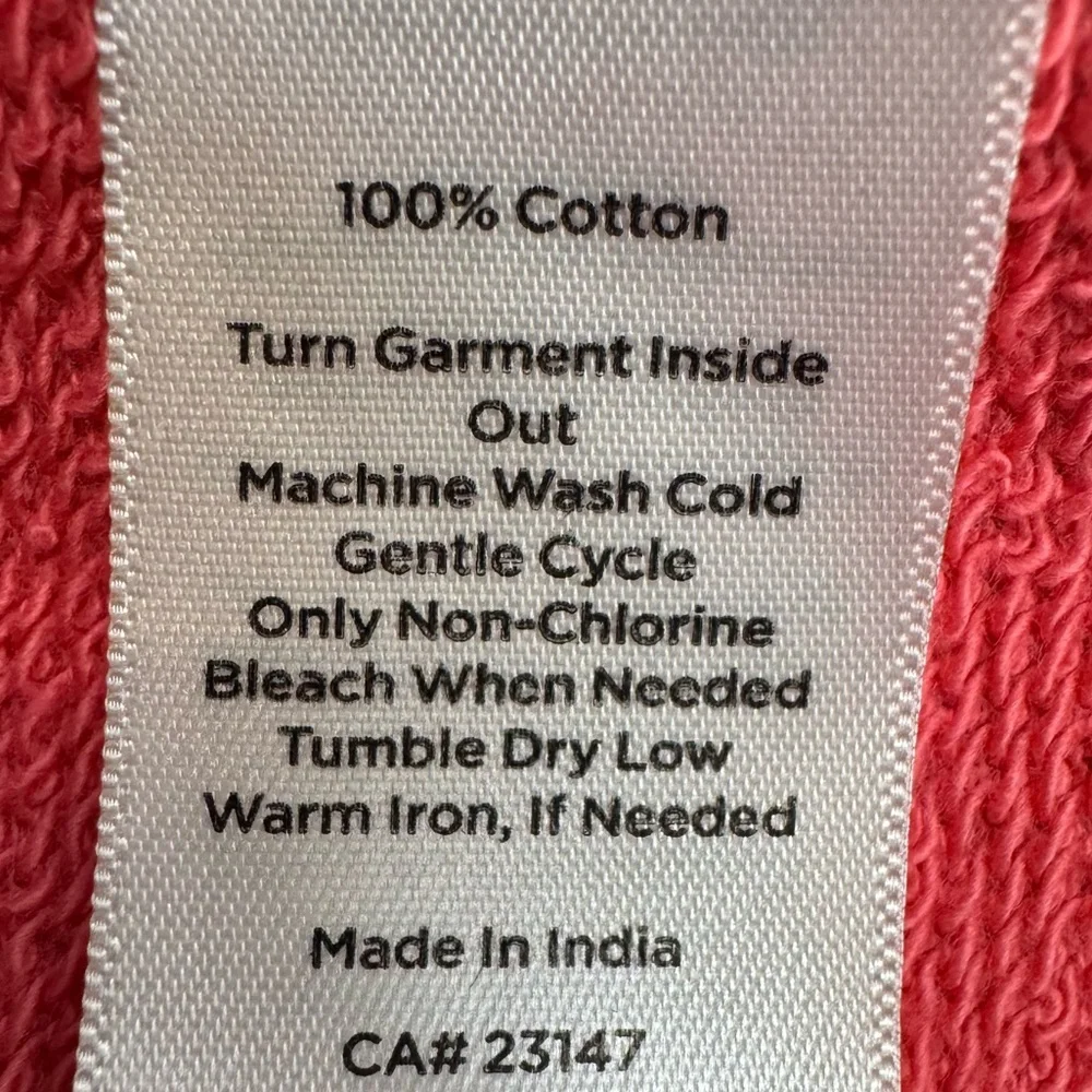 Talbots Ruffle Trim Raglan Sweatshirt Pink Gold Buttons At Neckline Size 1X - Picture 10 of 10